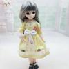 Oblečení pro 1/6 BJD panenku Roztomilé šaty Sukně Pokrývka hlavy 30cm Princezna Panenka Ležérní Kostým Oblečení Doplňky pro panenky Dívka DIY Hračka Dárky