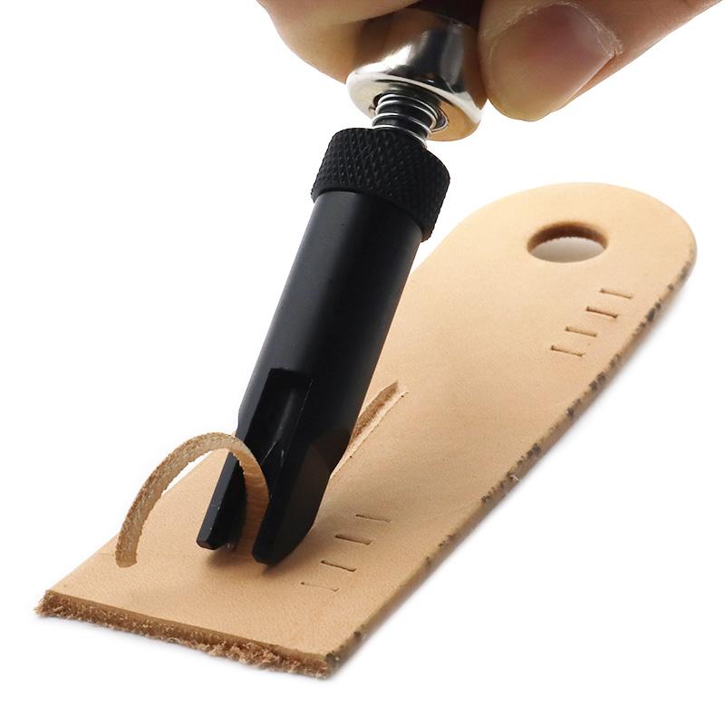 1 Stück V-Nutenfräser für DIY Lederhandwerk, V-Nutenstößel, handgefertigtes Lederkanten schärfen Werkzeug
