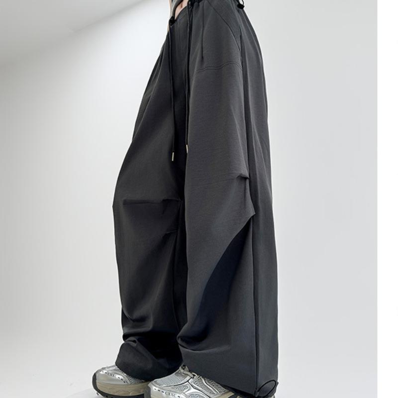 Pracovní kalhoty Retro Jaro a Podzim Léto Nový styl Kalhoty Ležérní Volné Sportovní kalhoty Výsadkář Všestranné Kalhoty s širokými nohavicemi