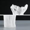 Resin Vase Irregular Shape Flowers Black and White Flower Vase Resin Handicraft Ornaments Flower Arrangement Accessories