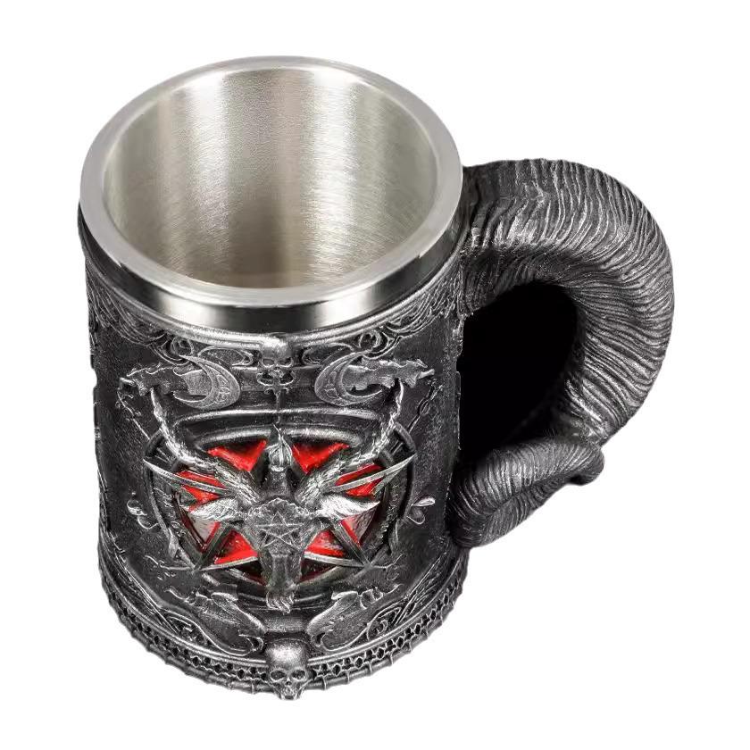 Baphomet Dämon Kelch Tasse - Große Gehörnte Kaffeetasse