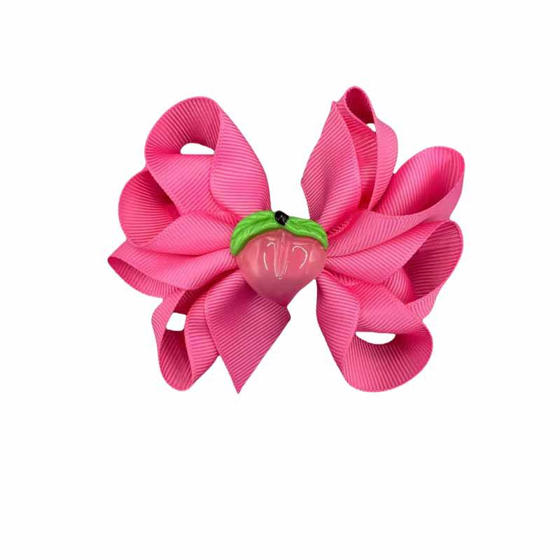 European & American Cute Fruit Hair Clips: Strawberry & Pineapple Bow Hair Accessories for Kids