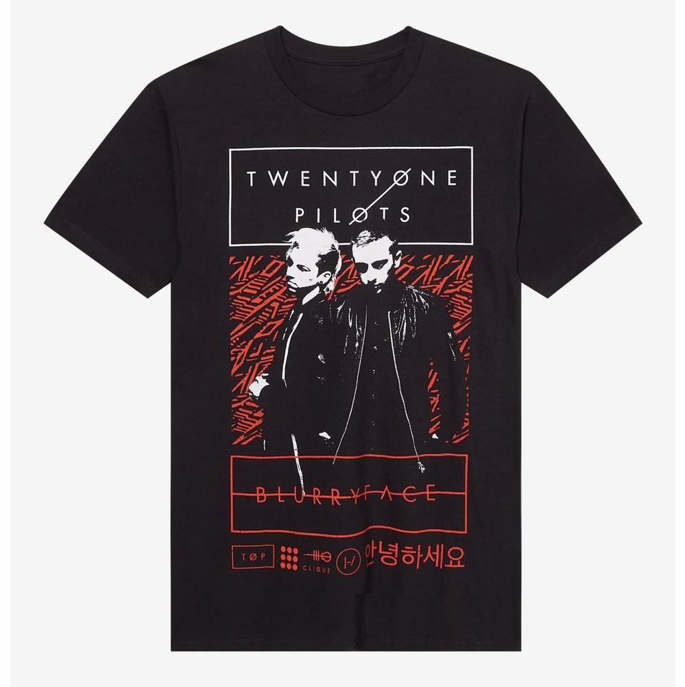 Футболка Twenty One Pilots Blurryface Парный портрет Comfort Colors Размер S-5XL Унисекс XXXXL