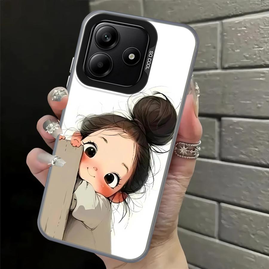 Cute Angry Girl Case for Xiaomi Poco F3 GT C50 F4 X3 NFC X5 C51 X3 Pro Back Phone Cover
