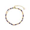 Bracciale - LUXENTER - Zasau - Lega metallica - Finitura rodio - Cristallo blu scuro