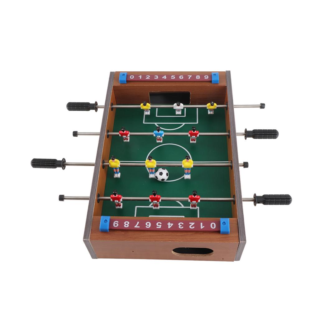 Kinder Tischfußball Spielset mit 2 Bällen Interaktiver 4-Reihen Tischfußball für Erwachsene Kinder