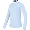 FILA Golf Series Knitted Comfortable Versatile Long Sleeve T-Shirt Women tops Afternoon-Blue A11W445202F-LB