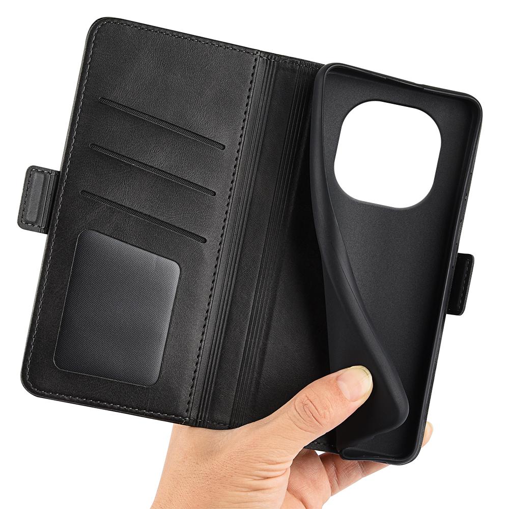 For Xiaomi Redmi Note 14 Pro+ 5G Stand Case Calf Texture Leather Wallet Phone Cover