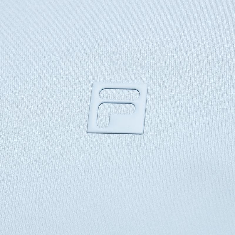 FILA Golf Series Simple Quality Casual Sports Comfortable Knitted Long Sleeve Polo Shirt Men tops Canal-Blue A11M615210FLB