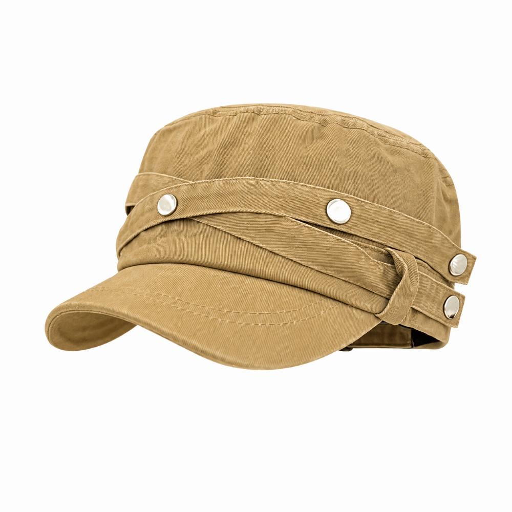 Retro Duck Tongue Caps Washed Fabric Knight Caps Versatile Flat Top Caps  Unisex