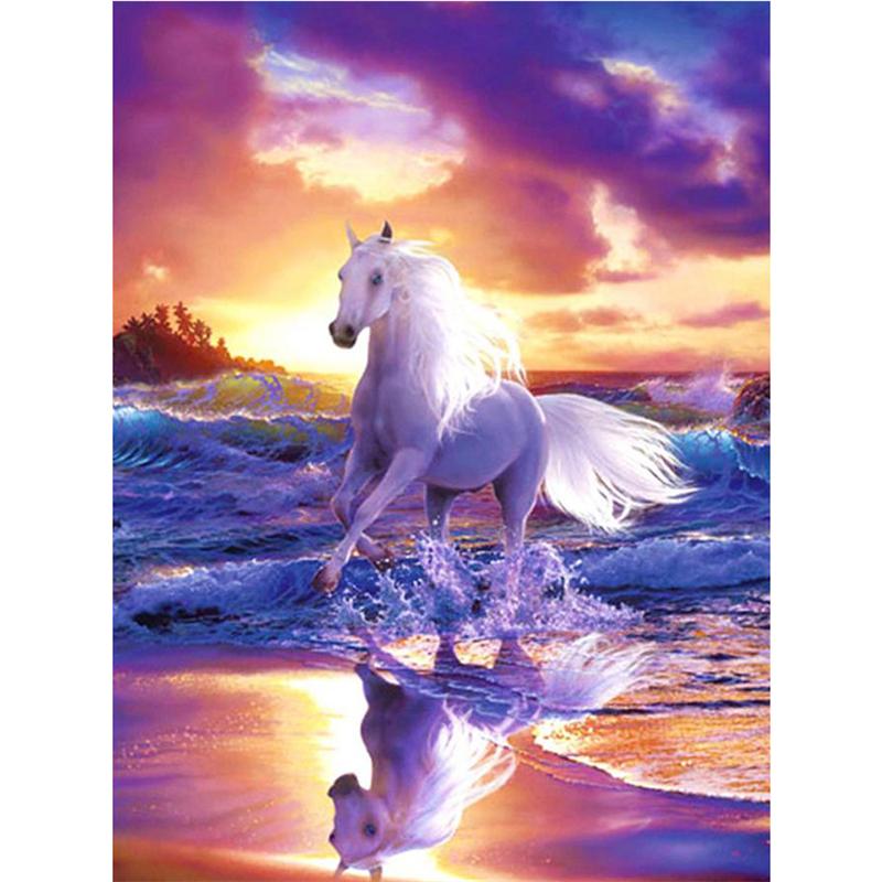 Ζωγραφική με διαμάντια Τοπίο Ζώα Εικόνες κινουμένων σχεδίων 5D DIY Πλήρης Διαμαντένια Κέντημα Κιτ βελονιών σταυροβελονιά Διακόσμηση σπιτιού