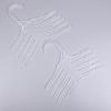 White 20 PCS/LOT Plastic Non-Slip Trousers Hanger Kid Clothes Stand White Multi-layer Hanger for Baby Clothing