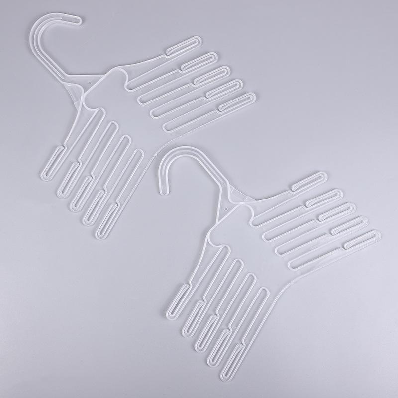 White 20 PCS/LOT Plastic Non-Slip Trousers Hanger Kid Clothes Stand White Multi-layer Hanger for Baby Clothing