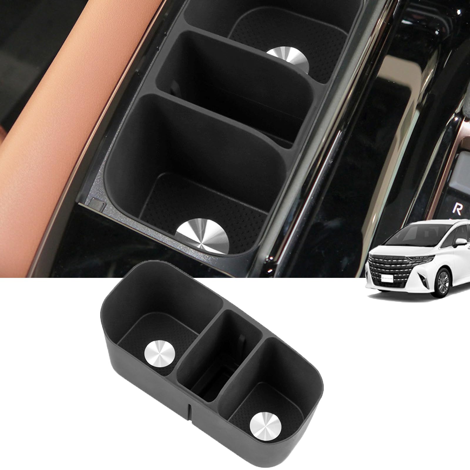 

Temiry Alphard Vellfire 40 Series Cup Holder, Center Console, Silicone Material, Drink Holder, Shift
