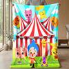 El Payaso Plim Plim Kuschelige Flanelldecke, Bequeme Warme Überwurfdecke für Schlafzimmer Sofa Heimgebrauch