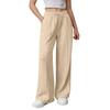 Women's Wide Leg Sports Pants High Waist Loose Drawstring Sports Jogging Pants