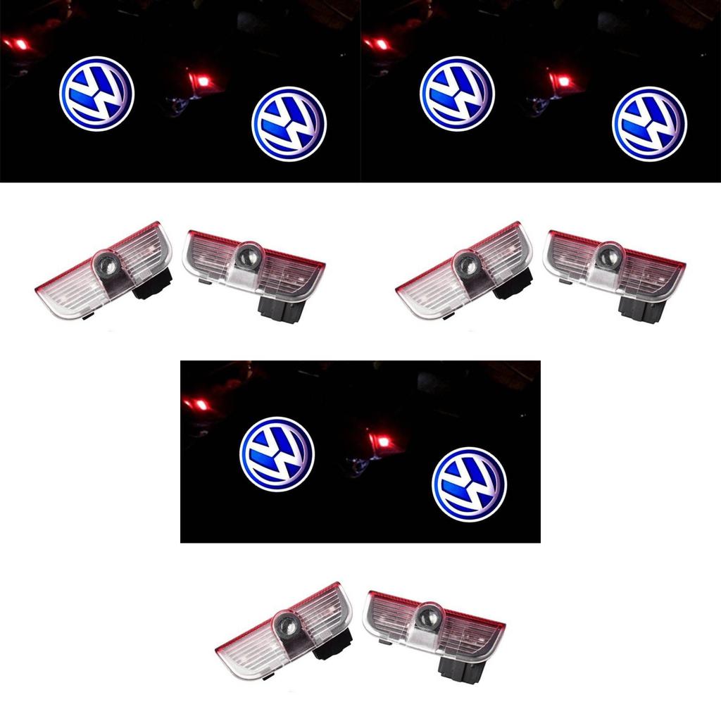 Éclairages de Porte de Voiture LED Volkswagen Effet de Projection Haute Définition 2 Pièces