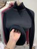 Women's Mink Velvet Turtleneck Sweater, Thickened for Winter 2025, One-Piece Base Top