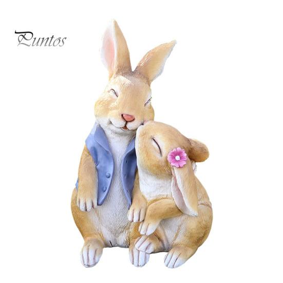 

Пара кроликов, обнимающая статую кролика, скульптура животного из смолы, украшение для дома, улицы, сада, двора, рабочего стола, орнамент темно-синий
