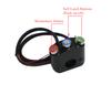 22MM LED CNC Motorbike Handlebar Control Switch Headlight Spotlight Start Button