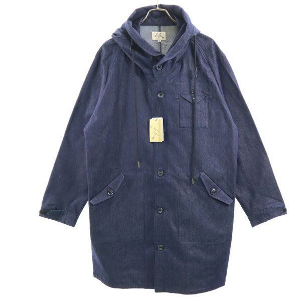 Brand new HB Big Hood Silky Denim Mod coat XL Long coat Denim jacket Men's Used