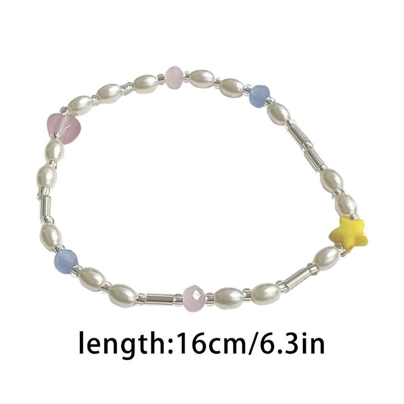 Imitation Pearls Beaded Bracelets Women Light Luxury Design Exquisite High-grade Boudoir Couple Adjustable Jewelry