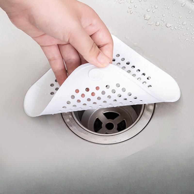 

Sink Anti-clogging Wonder Floor Drain Cover Bathroom Hair FilterKitchen SinkSewer Hair Filter Pad білий