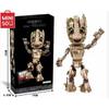 Miniso Marvel 475 Pezzi Groot Supereroe Guardiani della Galassia Modello Mattoncino 76217 Blocchi da Costruzione Giocattoli per Bambini Regali di Natale per Ragazzi