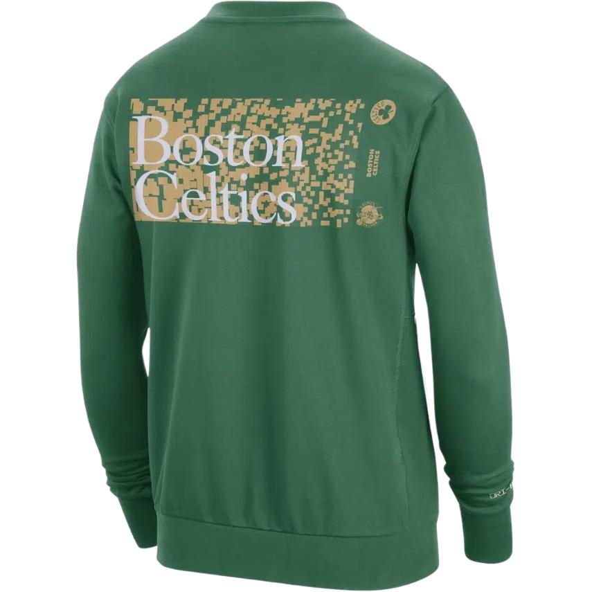 Nike Dri-FIT NBA Boston Celtics Letter Crew Neck Casual Long Sleeve Sweatshirt Men sweatshirt Green FD8648-312