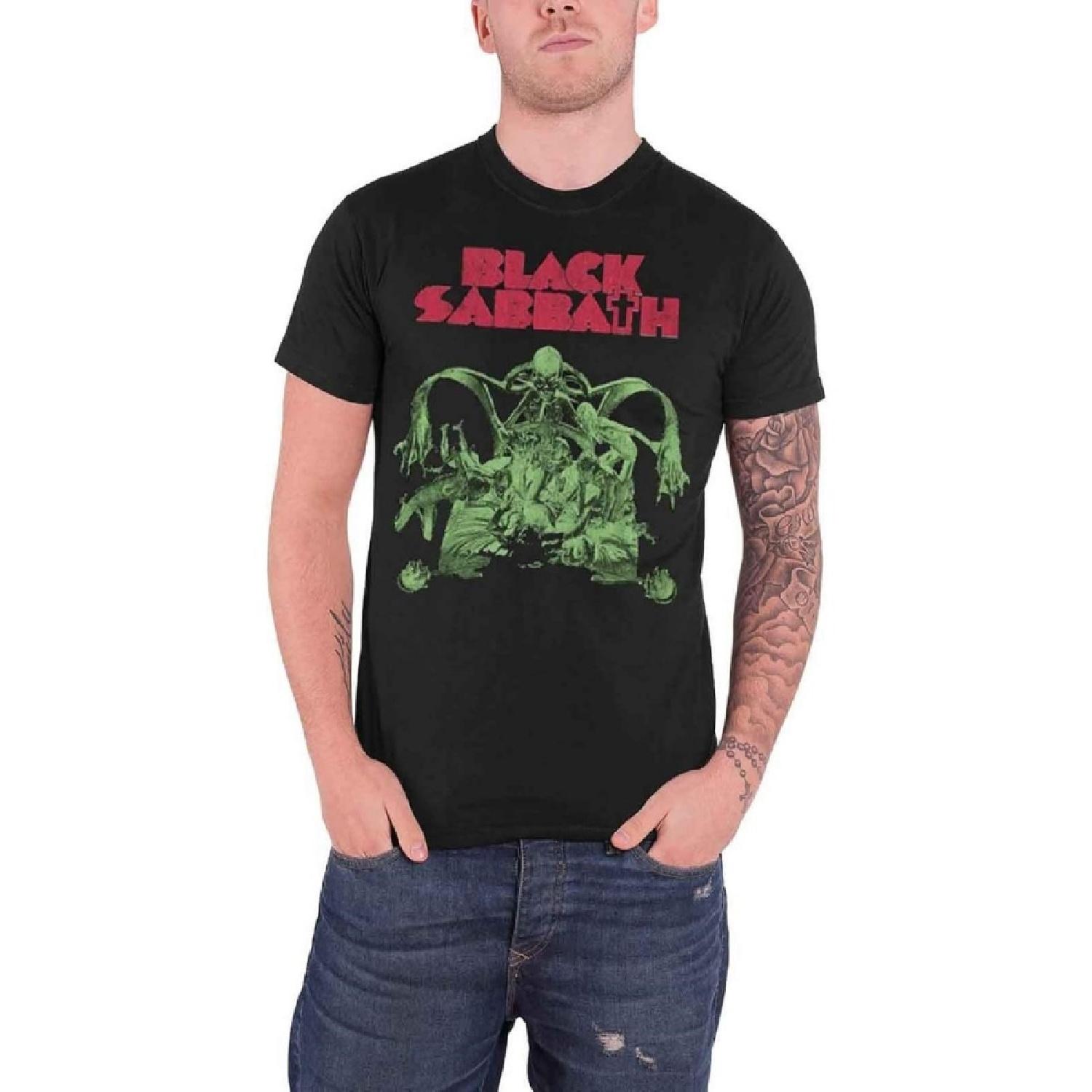 Футболка Black Sabbath Bloody Sabbath Вырез Логотип Группы Официальная Унисекс Черный Размер L XXXXXL разноцветный