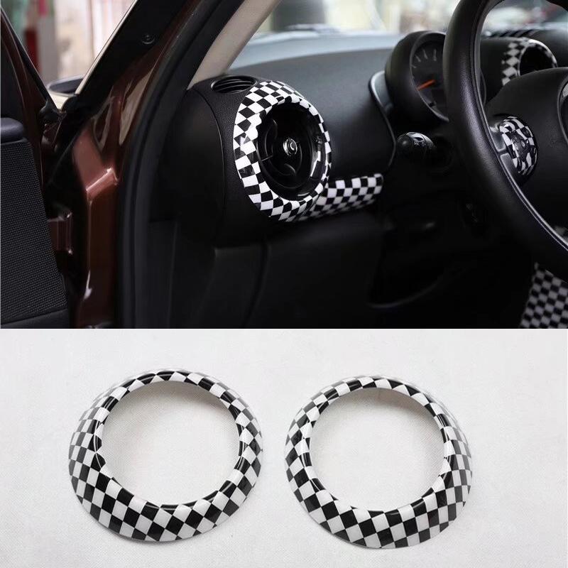For MINI JCW R60 R61 Countryman Car Air Conditioning Vent Decorative Ring Interior Protection Sticker Modification Accessories