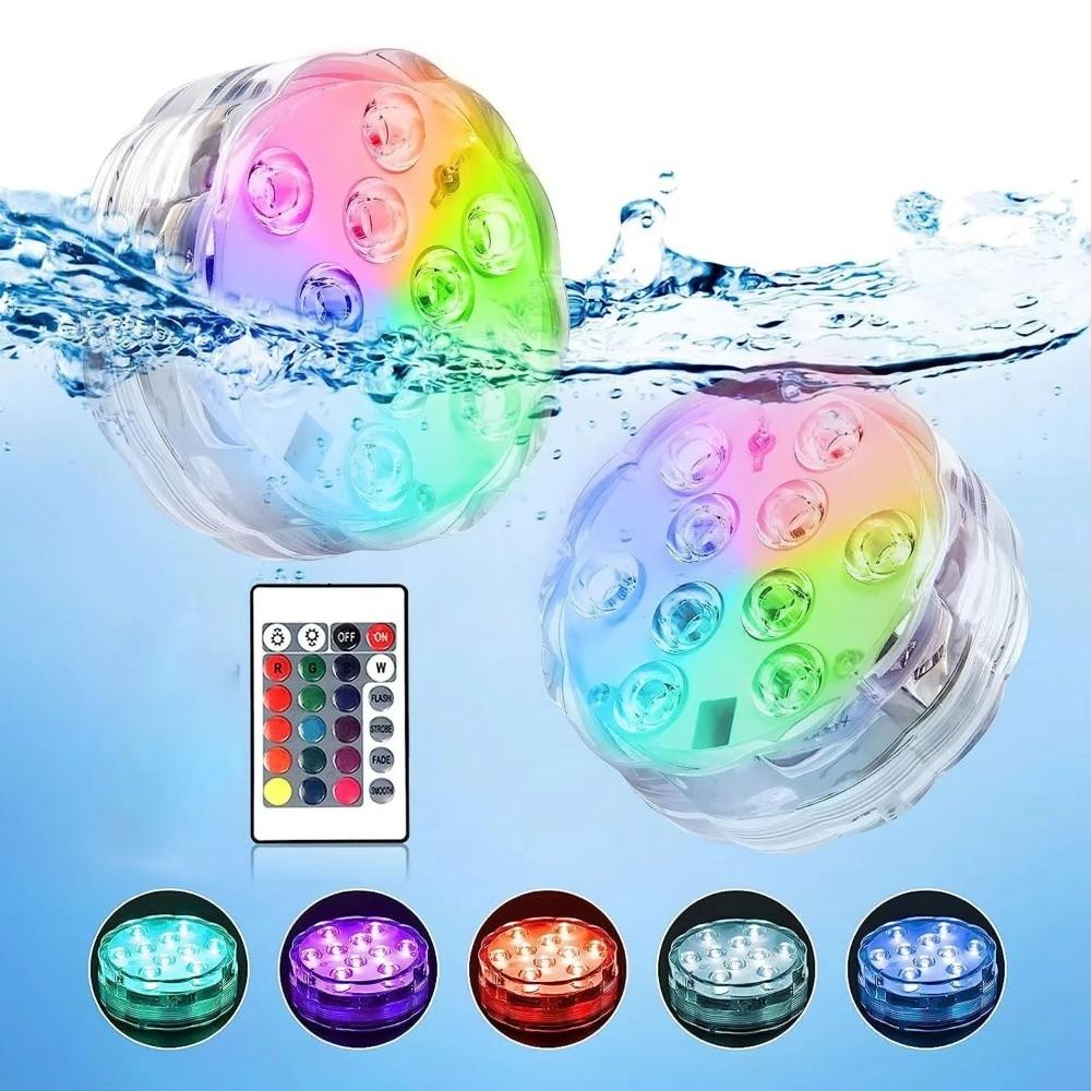 with Remote Diving Light 10-LED Remote Control Pool Diving Light Gifts Submersible LED Lights