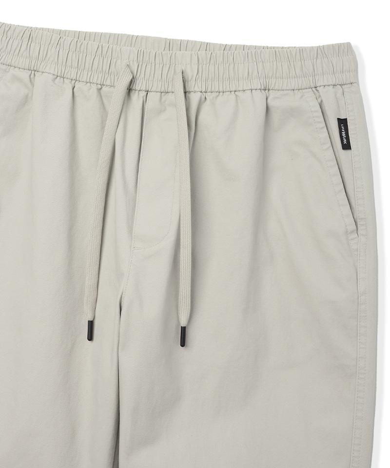 LIFEWORK L1 Wappen Beige Elastic Waist Pants