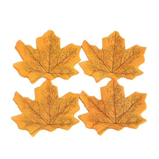Lot de 200 feuilles d'érable artificielles réalistes en soie colorée pour décoration d'automne, fête d'Halloween, Thanksgiving, festival d'automne