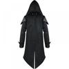 Medieval Steampunk Game Assassins Edward Cosplay Costume Streetwear Hooded Jacket Outwear Halloween Party Tailcoat