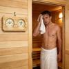 Wooden Sauna Room Meter With Large Easy To Read Display For Accurate Environment Tracking