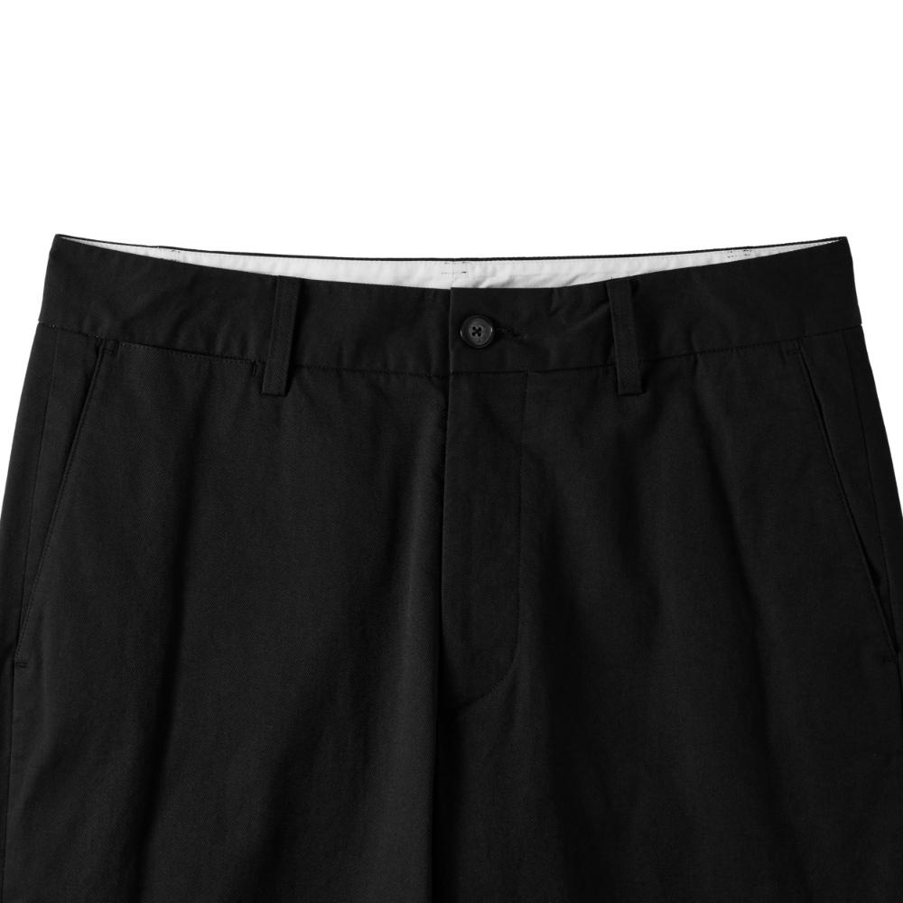 BROMPTON LONDON Summer Basic Cotton Trousers - Black (P242Mpt510)