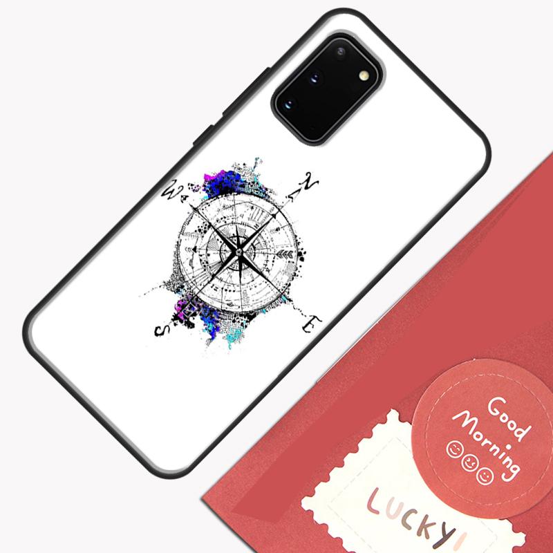 World Map Compass Nautical Phone Case For Samsung Galaxy S26 S25 Ultra S20 S21 S22 S23 S24 S10 Plus S25 FE Cover Shell