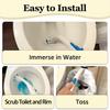 72PCS Disposable Toilet Cleaning Brush Refills Soluble Easy Replacement Flushable for Most Type Toilet Brush Wands