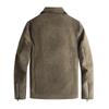 Retro Trendy Brand Leather Men's Jacket Autumn and Winter Solid Color Versatile Blue Popular Lapel Diagonal Zipper Slim Fit
