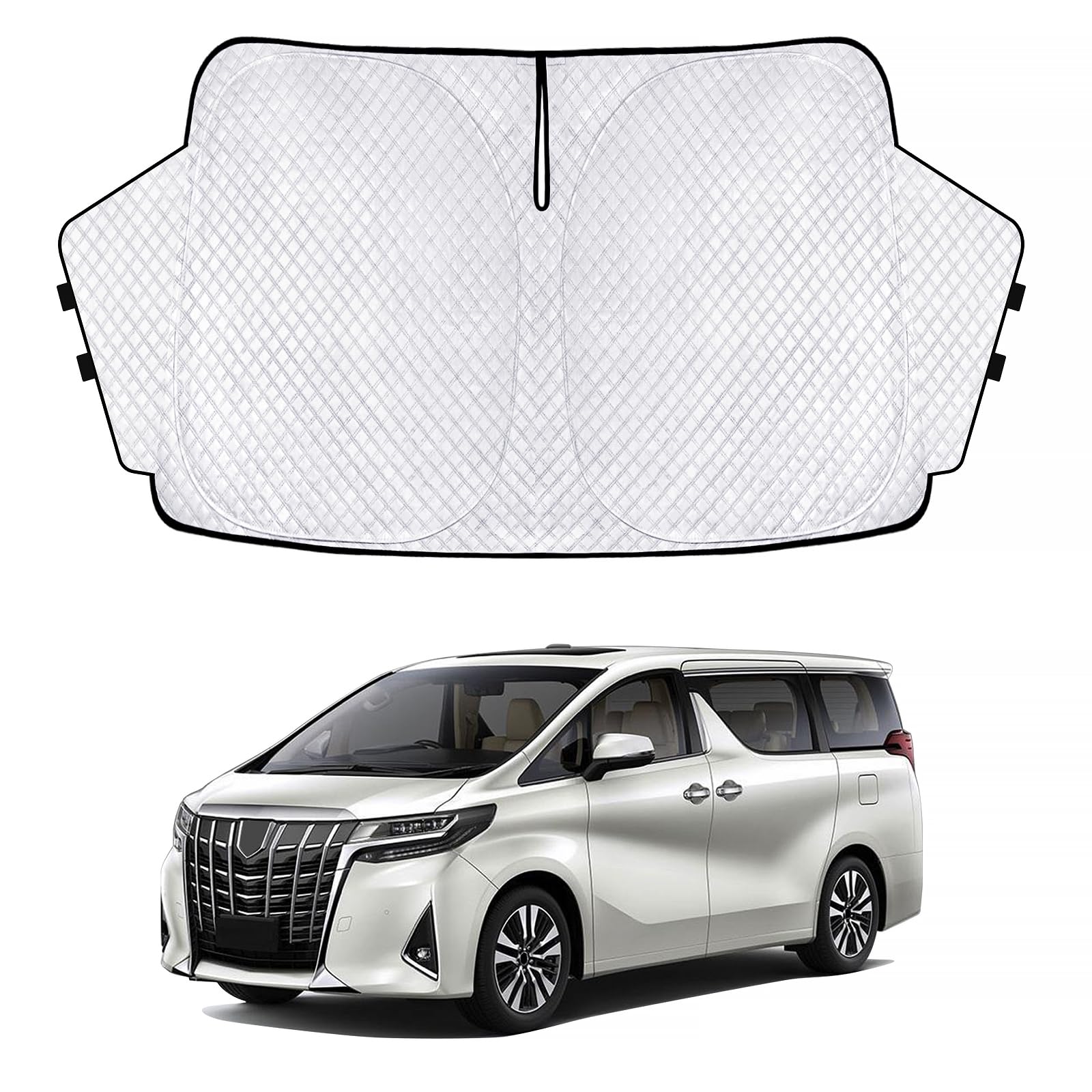 

New Alphard Vellfire 30 Series and Late Sunshade 3rd Generation Windshield Curtain UV Sun Light Heat for Car Privacy Custom Part Triangular Window