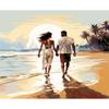 CHENISTORY Paint By Number Beach Couples Girl Drawing On Canvas Wall Art Picture Coloring By Numbers Home Decoration Painting