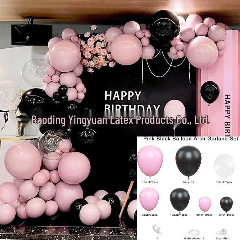 Red Pink Balloon Set for Weddings, Openings, and Event Arch Decorations