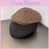 Simple Solid Color Cotton Linen Neutral Casual Beret For Summer Sun Protection