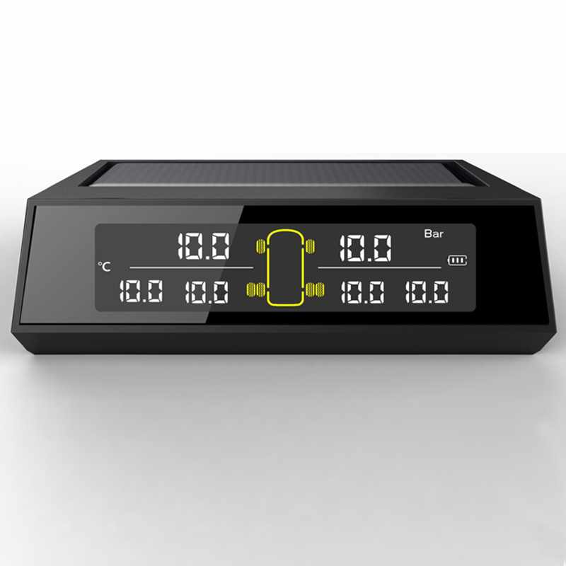Univerzální solární energie 6 senzorů pneumatik Solární TPMS Bezdrátový systém monitorování tlaku v pneumatikách pro nákladní automobily, autobusy, obytné vozy, nadrozměrná vozidla