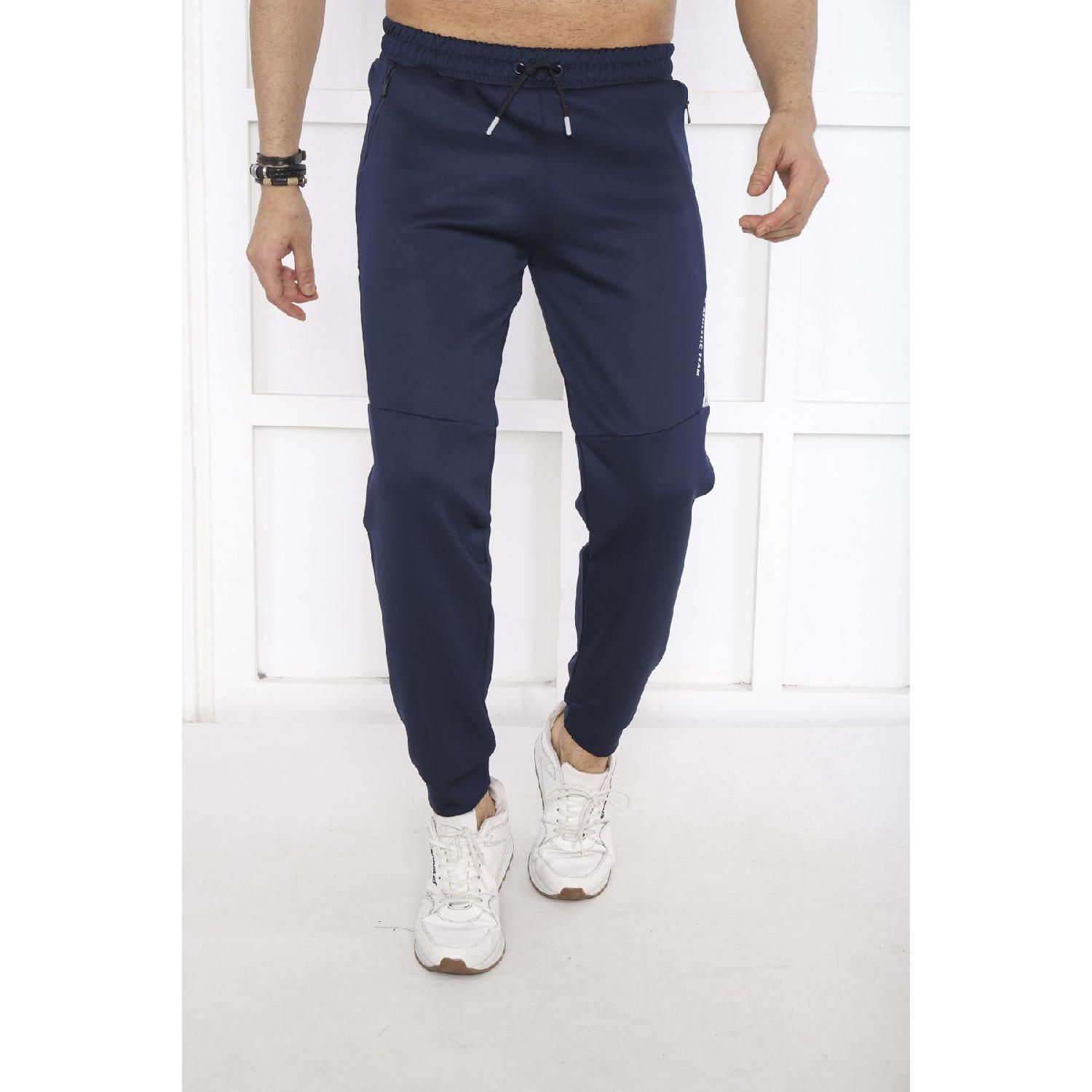 

Men s Light Navy Blue Diving Fabric Sweatpants S