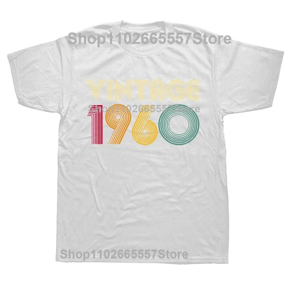 New Men 1960 Funny 65 Years Old T Shirt Oversize Printed Casual Tee shirt Casual Short Sleeve Vintage Couples T-Shirt