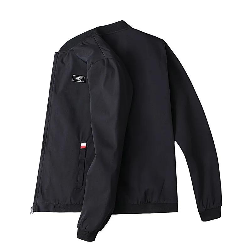 Spring and Autumn Jacket All Match Slim Baseball Jacket Casual Stand Collar Zipper Thin Jacket Outdoor Sports Jacket