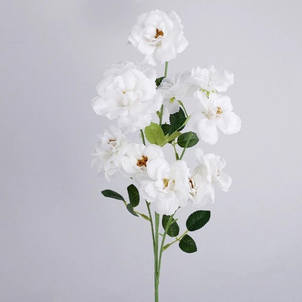 Real Touch Artificial Rose Flower Realistic Handmade Simulation Big Rose Luxury Camellia Faux Rose Branch Party Favors