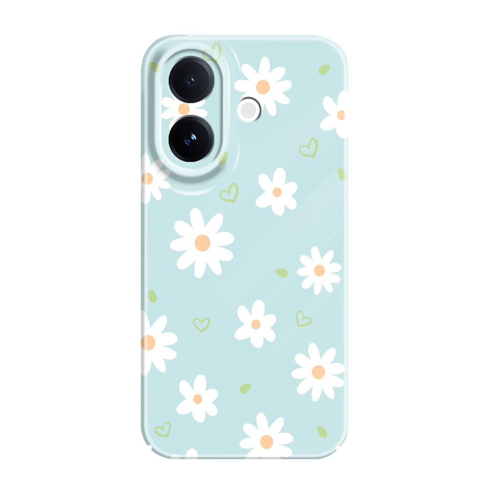 Tender Daisy Phone Case For VIVO V60 V50 V40 Lite V27 V25 V23 V23E V20 Pro 4G 5G Film Hard Cover